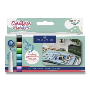 Popisovače Faber-Castell Creative Haven - 6 ks